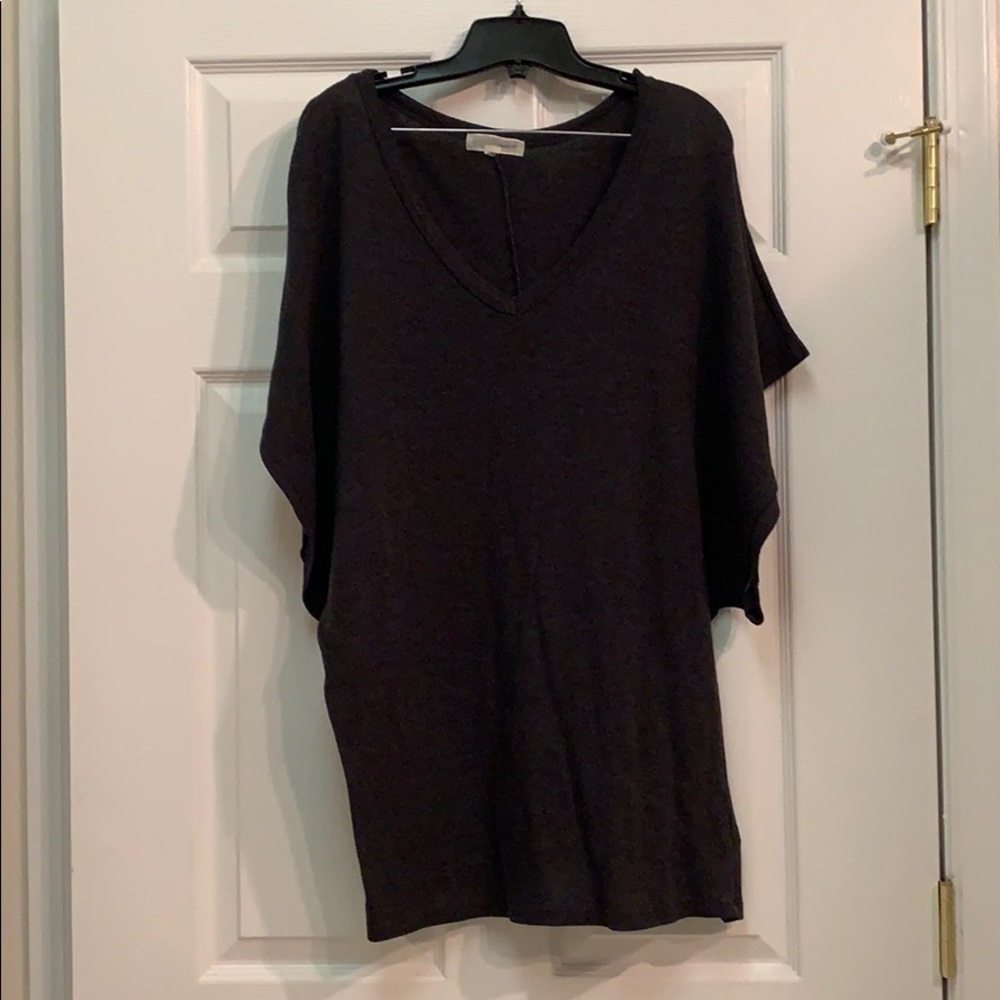 Gray sweater dress